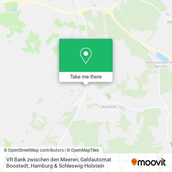 Карта VR Bank zwischen den Meeren, Geldautomat Boostedt