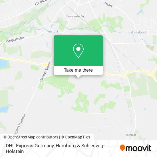 Карта DHL Express Germany