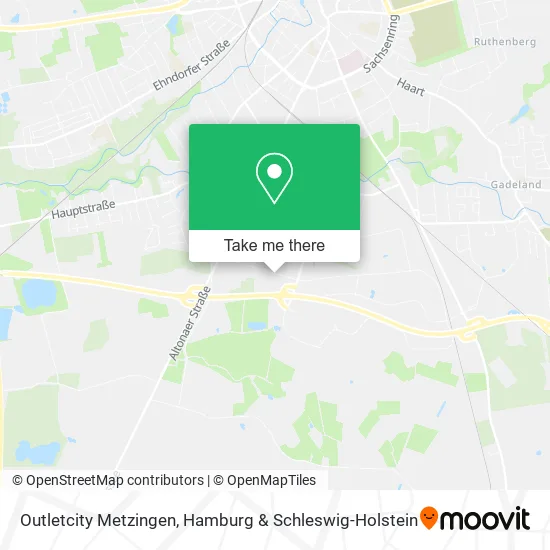Карта Outletcity Metzingen