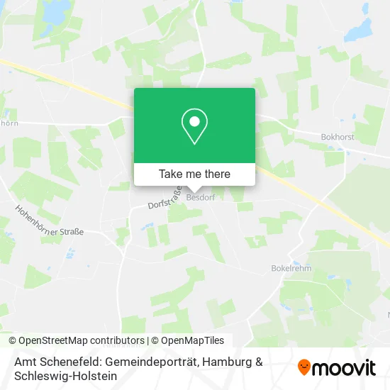 Карта Amt Schenefeld: Gemeindeporträt