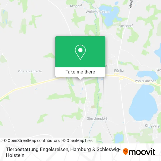 Карта Tierbestattung Engelsreisen