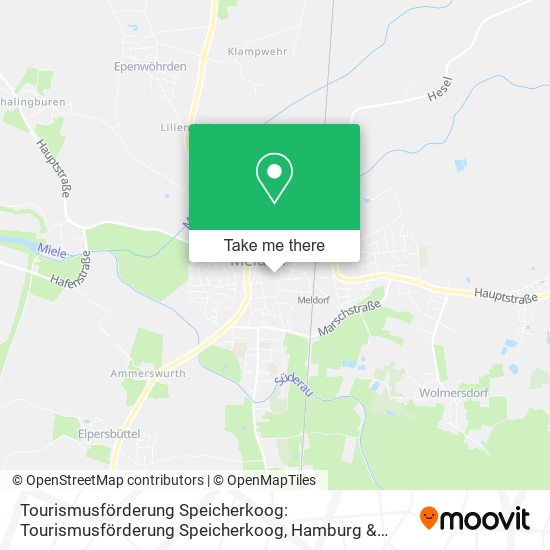 Tourismusförderung Speicherkoog: Tourismusförderung Speicherkoog map
