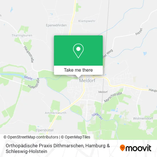 Карта Orthopädische Praxis Dithmarschen