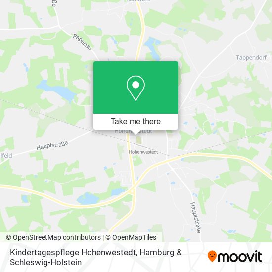 Карта Kindertagespflege Hohenwestedt