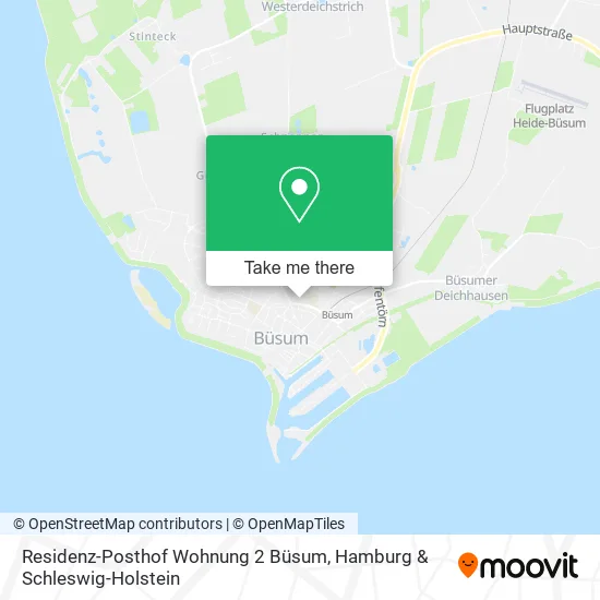 Карта Residenz-Posthof Wohnung 2 Büsum
