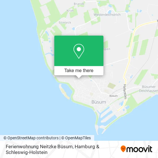 Карта Ferienwohnung Neitzke Büsum