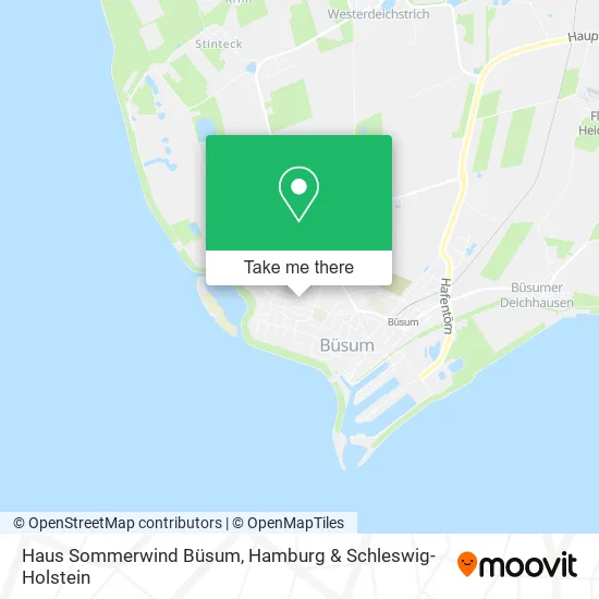 Карта Haus Sommerwind Büsum