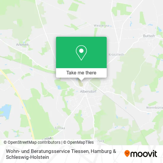 Карта Wohn- und Beratungsservice Tiessen