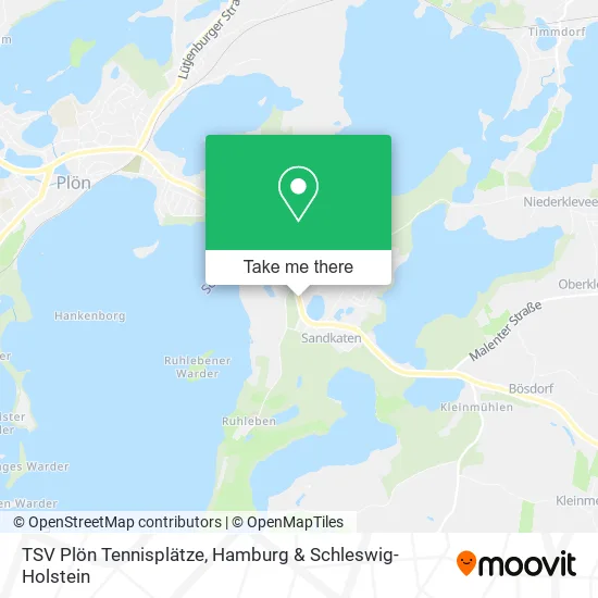 Карта TSV Plön Tennisplätze