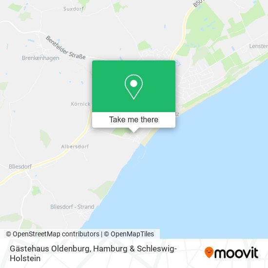 Gästehaus Oldenburg map