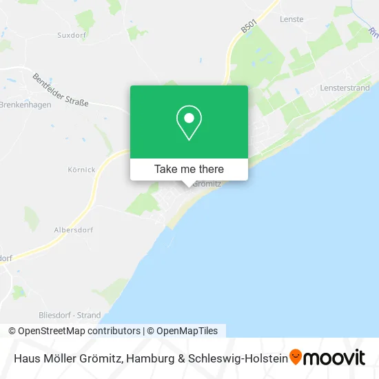 Карта Haus Möller Grömitz