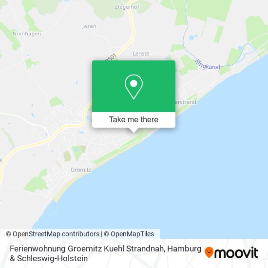 Ferienwohnung Groemitz Kuehl Strandnah map