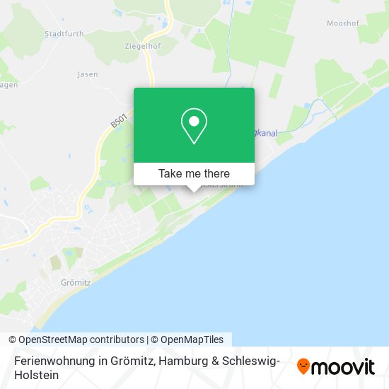 Ferienwohnung in Grömitz map