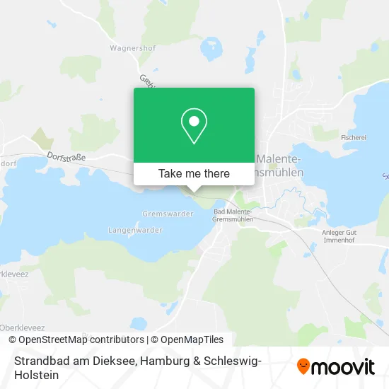 Карта Strandbad am Dieksee