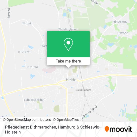 Pflegedienst Dithmarschen map