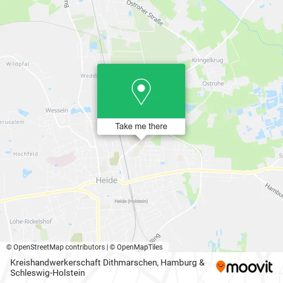 Карта Kreishandwerkerschaft Dithmarschen