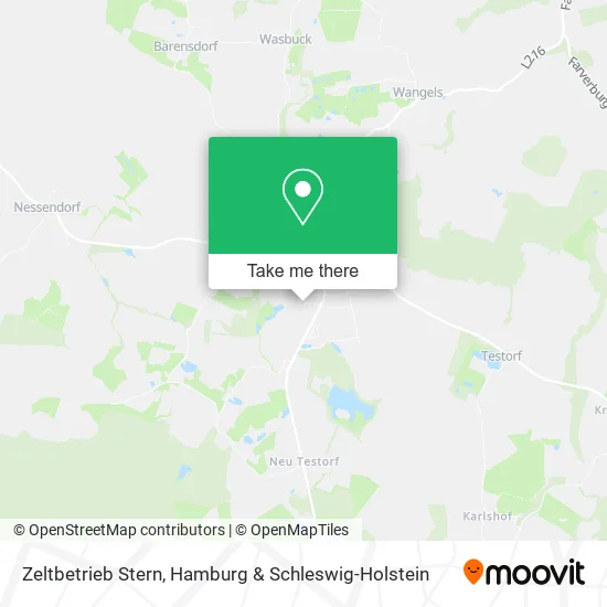 Карта Zeltbetrieb Stern