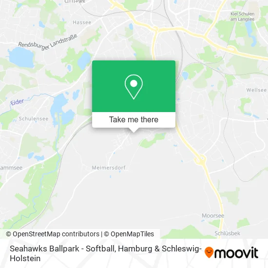 Карта Seahawks Ballpark - Softball