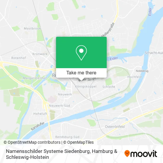 Карта Namensschilder Systeme Siedenburg