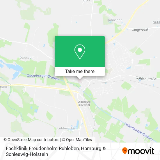 Карта Fachklinik Freudenholm Ruhleben