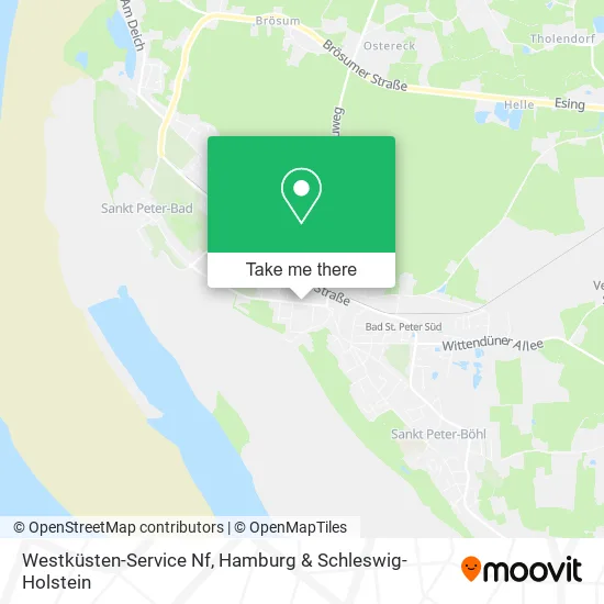 Карта Westküsten-Service Nf