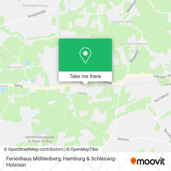 Ferienhaus Mühlenberg map