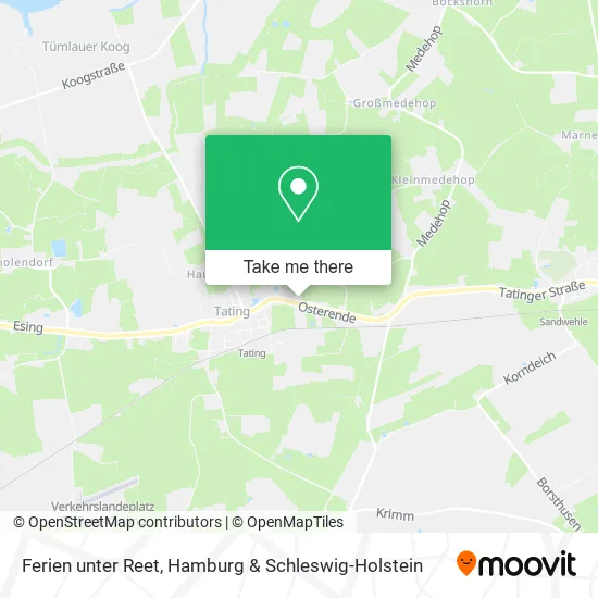 Карта Ferien unter Reet