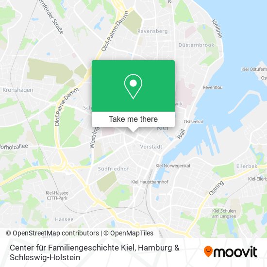 Карта Center für Familiengeschichte Kiel