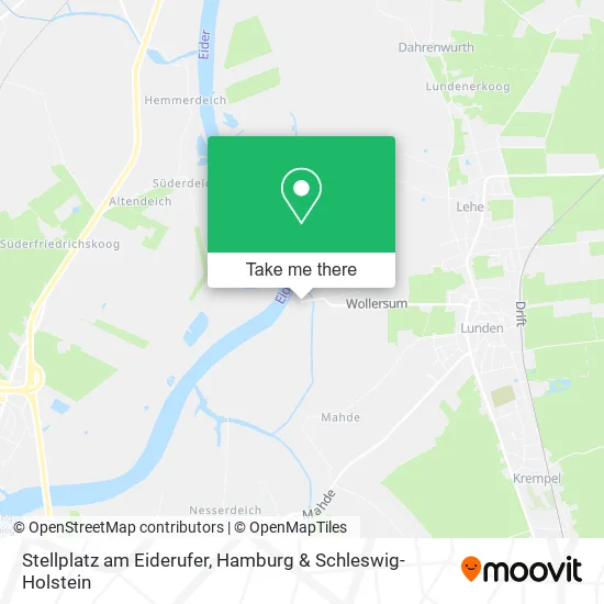 Карта Stellplatz am Eiderufer