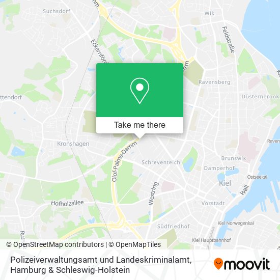 Polizeiverwaltungsamt und Landeskriminalamt map