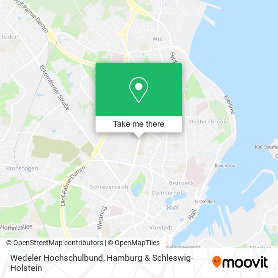 Wedeler Hochschulbund map