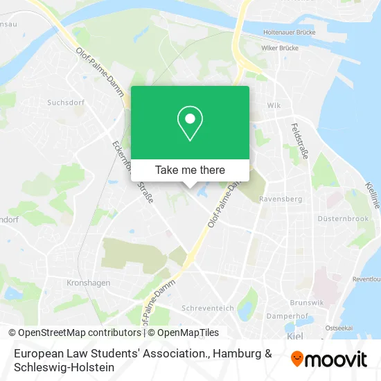 Карта European Law Students' Association.