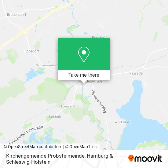 Карта Kirchengemeinde Probsteimeinde