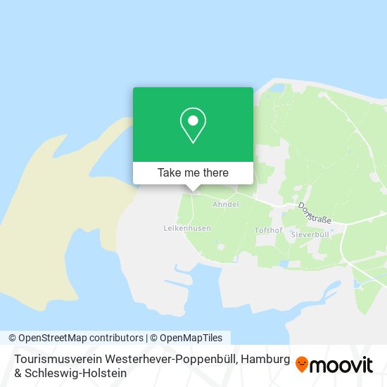 Tourismusverein Westerhever-Poppenbüll map