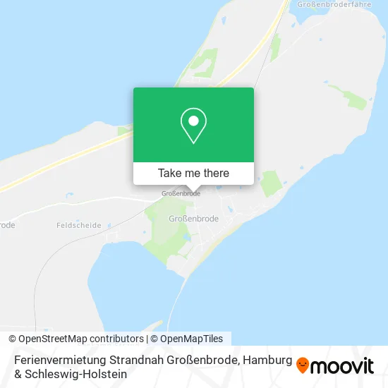 Карта Ferienvermietung Strandnah Großenbrode