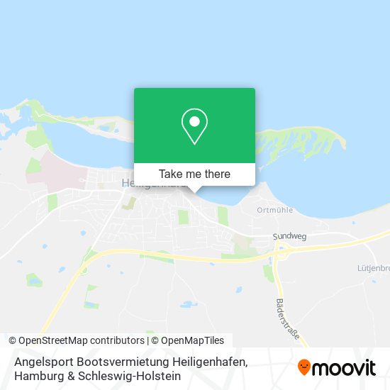 Карта Angelsport Bootsvermietung Heiligenhafen