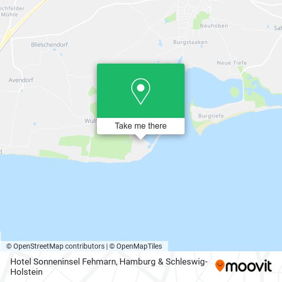 Hotel Sonneninsel Fehmarn map