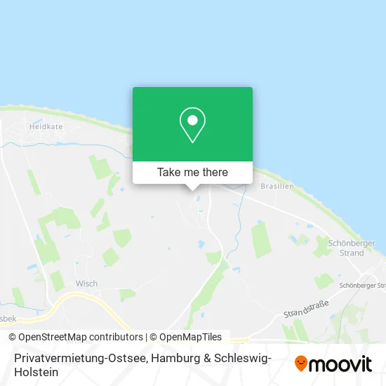 Карта Privatvermietung-Ostsee