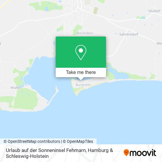 Urlaub auf der Sonneninsel Fehmarn map