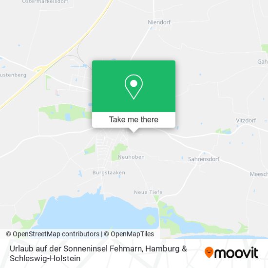 Urlaub auf der Sonneninsel Fehmarn map