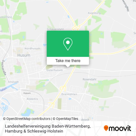 Landeshelfervereinigung Baden-Württemberg map