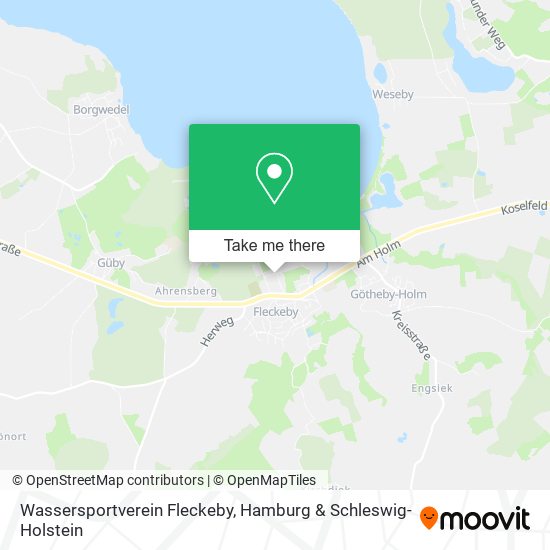 Wassersportverein Fleckeby map