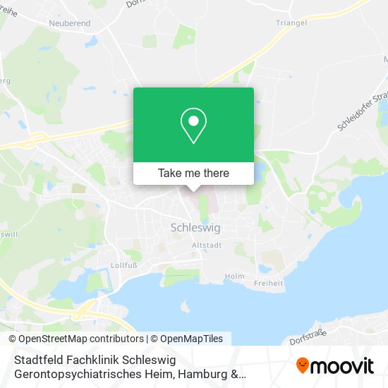 Stadtfeld Fachklinik Schleswig Gerontopsychiatrisches Heim map