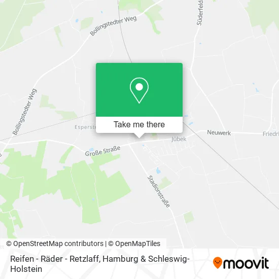 Карта Reifen - Räder - Retzlaff