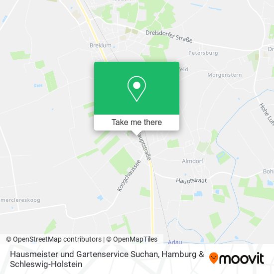 Карта Hausmeister und Gartenservice Suchan