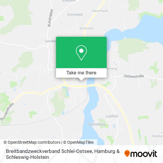 Breitbandzweckverband Schlei-Ostsee map