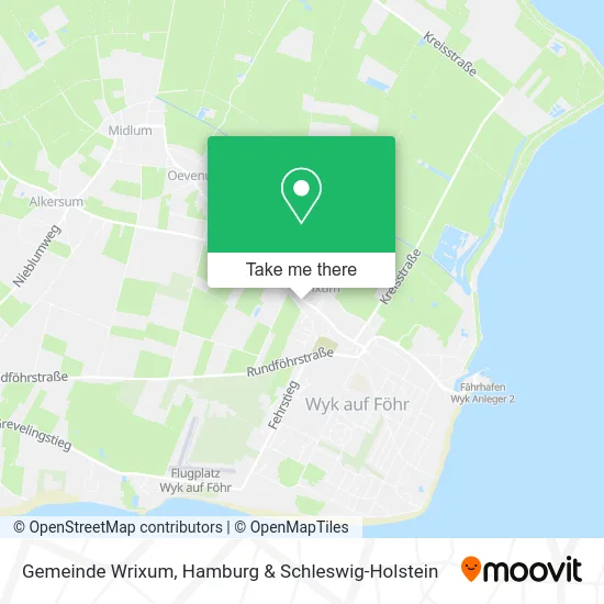 Карта Gemeinde Wrixum