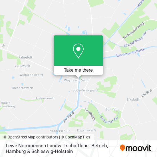 Lewe Nommensen Landwirtschaftlcher Betrieb map