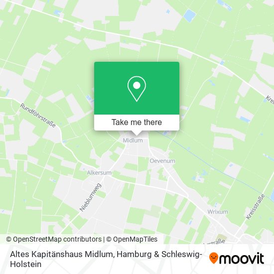 Altes Kapitänshaus Midlum map