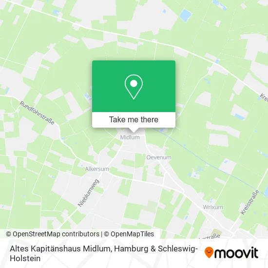Карта Altes Kapitänshaus Midlum